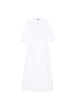 Max Mara polo-collar maxi dress - White