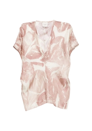 Alysi printed silk blouse - Pink