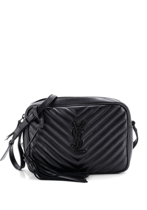 Saint Laurent Pre-Owned Lou Camera Bag Matelasse Chevron Leather Small crossbody bag - Black