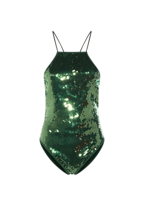Oséree sequin-embellishment swimsuit - Green