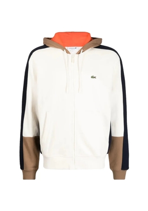 Lacoste colourblock-design zipped hoodie - Neutrals