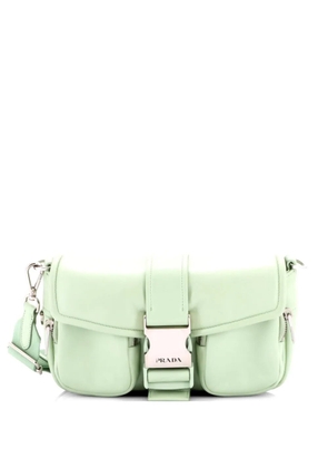 Prada Pre-Owned Padded Buckle Nappa Leather Small crossbody bag - Green