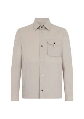 Herno button-front shirt jacket - Neutrals