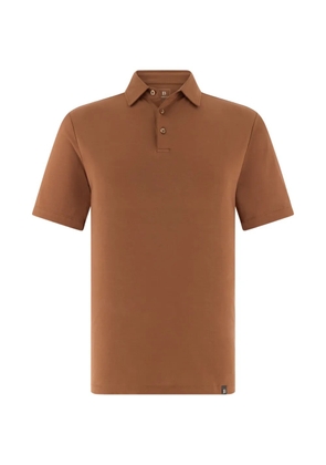 Boggi Milano buttoned polo shirt - Brown
