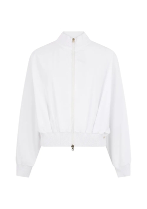 Herno zip-up cropped sweatshirt - White
