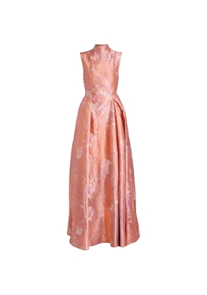 ERDEM high-neck maxi dress - Pink