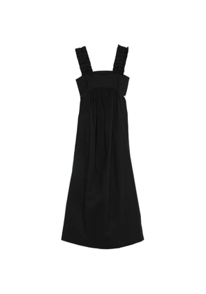 LIU JO ruffled-sleeve maxi dress - Black