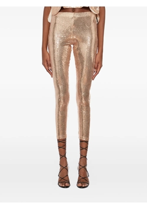 Nostra Santissima sequin leggings - Gold