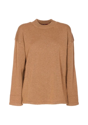 Max Mara ribbed crew-neck sweater - Brown