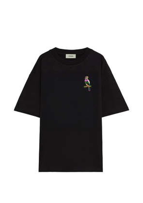 A Paper Kid bird-print T-shirt - Black