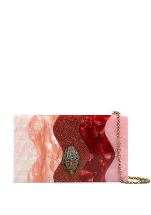 Kurt Geiger London Party Box wavy clutch bag - Pink