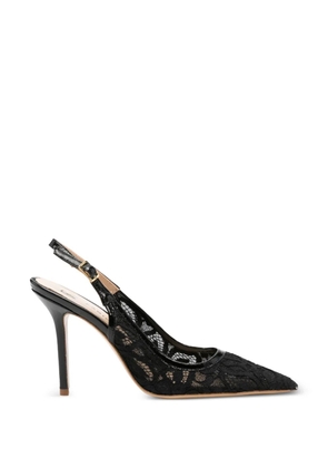 Fabio Rusconi lace slingback pumps - Black