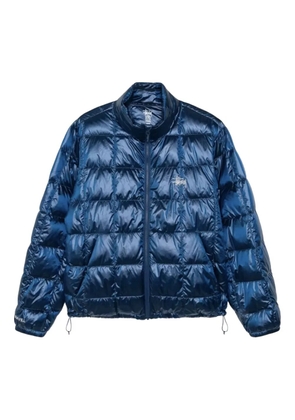 Stüssy logo-detail quilted jacket - Blue
