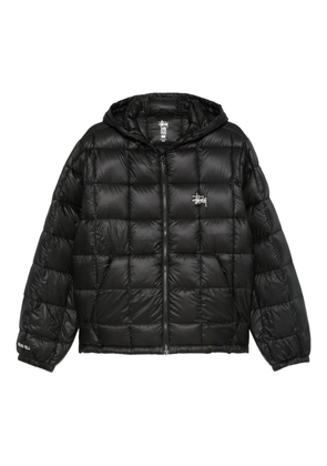 Stüssy quilted hooded jacket - Black