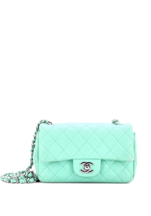 CHANEL Pre-Owned Classic Single Flap Bag Quilted Lambskin Mini crossbody bag - Blue