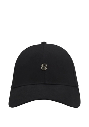 BOSS logo-plaque baseball cap - Black