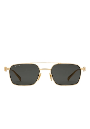 Gucci Eyewear rectangle-frame sunglasses - Gold
