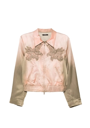 Taakk appliqué jacket - Pink