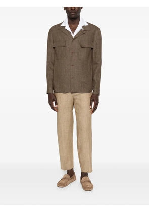 Briglia 1949 John flap-pocket shirt jacket - Brown