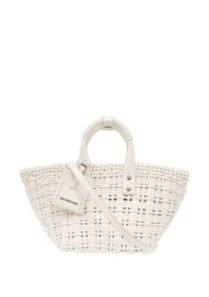 Balenciaga Pre-Owned 2003-2022 Faux Leather Bistro Panier XS satchel - White