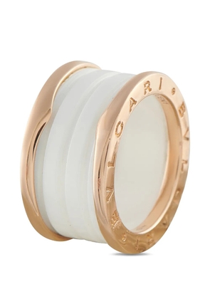 Bvlgari Pre-Owned white ceramic ring - Pink