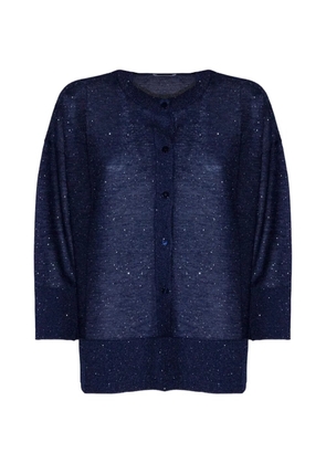 Kangra sequin-embellished cardigan - Blue