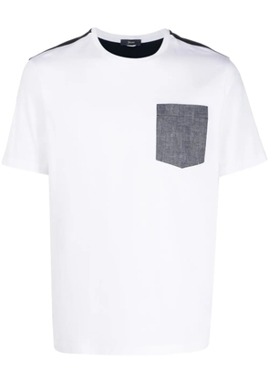 Herno colour-block cotton T-shirt - White