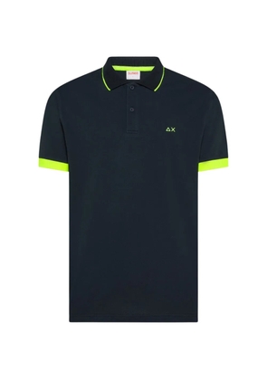 Sun68 piping-detail short-sleeve polo shirt - Blue