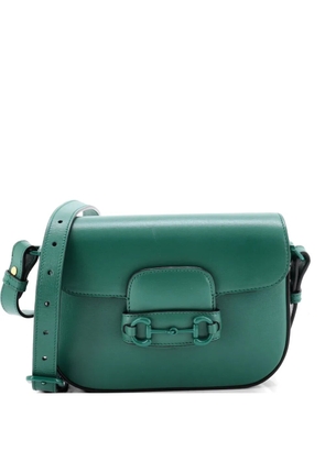 Gucci Pre-Owned Horsebit 1955 Shoulder Bag Leather Mini crossbody bag - Green