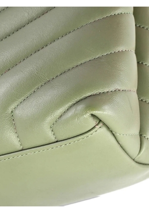 Saint Laurent Pre-Owned Loulou Matelasse Chevron Leather Medium shoulder bag - Green