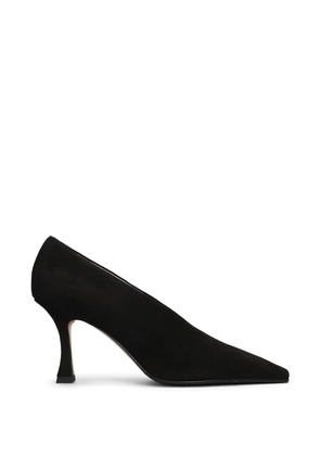 Fabio Rusconi 80mm pointed-toe suede pumps - Black