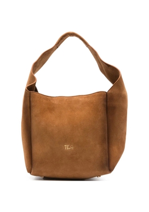 Tela logo-detail shoulder bag - Brown