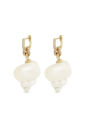 Gas Bijoux shell drop earrings - Gold