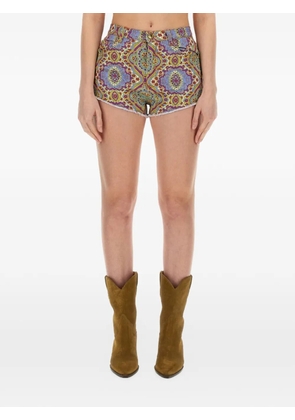 ETRO paisley-print shorts - Purple