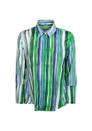 Robert Friedman striped shirt - Green