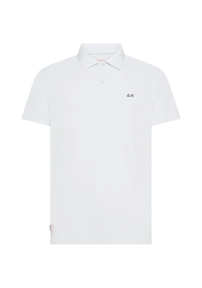 Sun68 logo-patch short-sleeve polo shirt - White