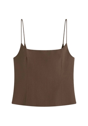 St. Agni silk cami top - Brown