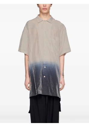 Y-3 dip-dye short-sleeve shirt - Neutrals