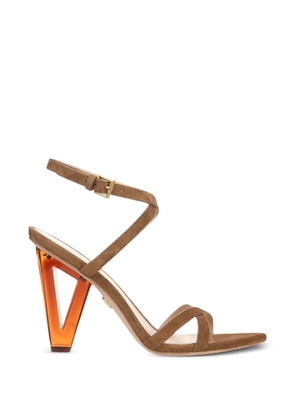 Veronica Beard cross strap heel pumps - Brown