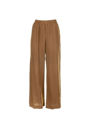 Eleventy high-waisted elastic trousers - Brown