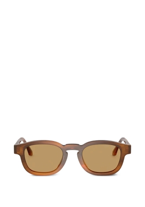 Giorgio Armani round frame sunglasses - Brown