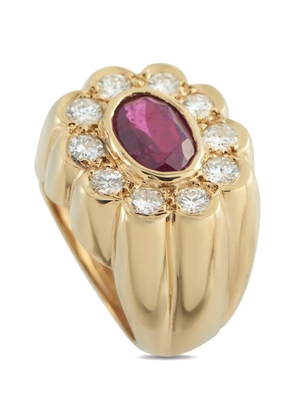 LB Exclusive diamond and ruby ring - Gold
