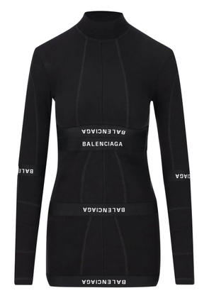 Balenciaga panelled mini dress - Black