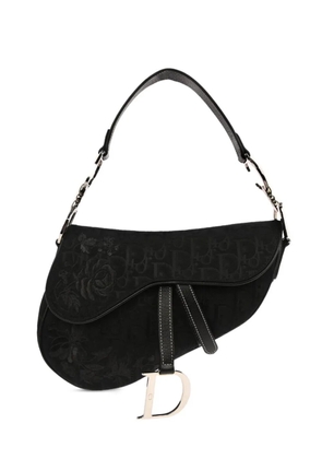 Christian Dior Pre-Owned 2005 Saddle logo-detail shoulder bag - Black