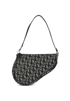 Christian Dior Pre-Owned 2003 Saddle trotter-pattern shoulder bag - Black