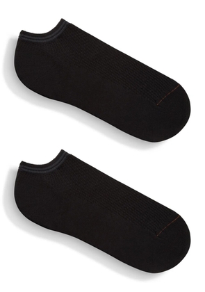 Zegna stripe-detail socks - Black