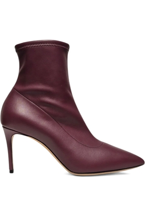 Casadei point-toe stiletto-heel ankle boots - Purple