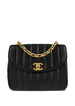CHANEL Pre-Owned 1992 mademoiselle chain shoulder bag - Black
