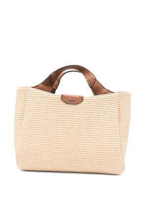 DKNY Willa woven tote bag - Neutrals