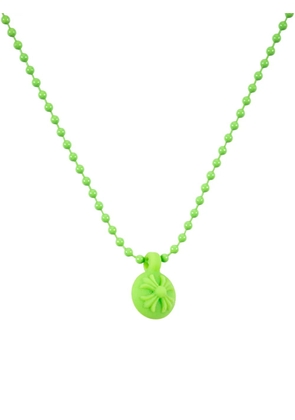 Chrome Hearts Ball Crossball 'Green' necklace
